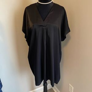 H&M black silk dress in size small
